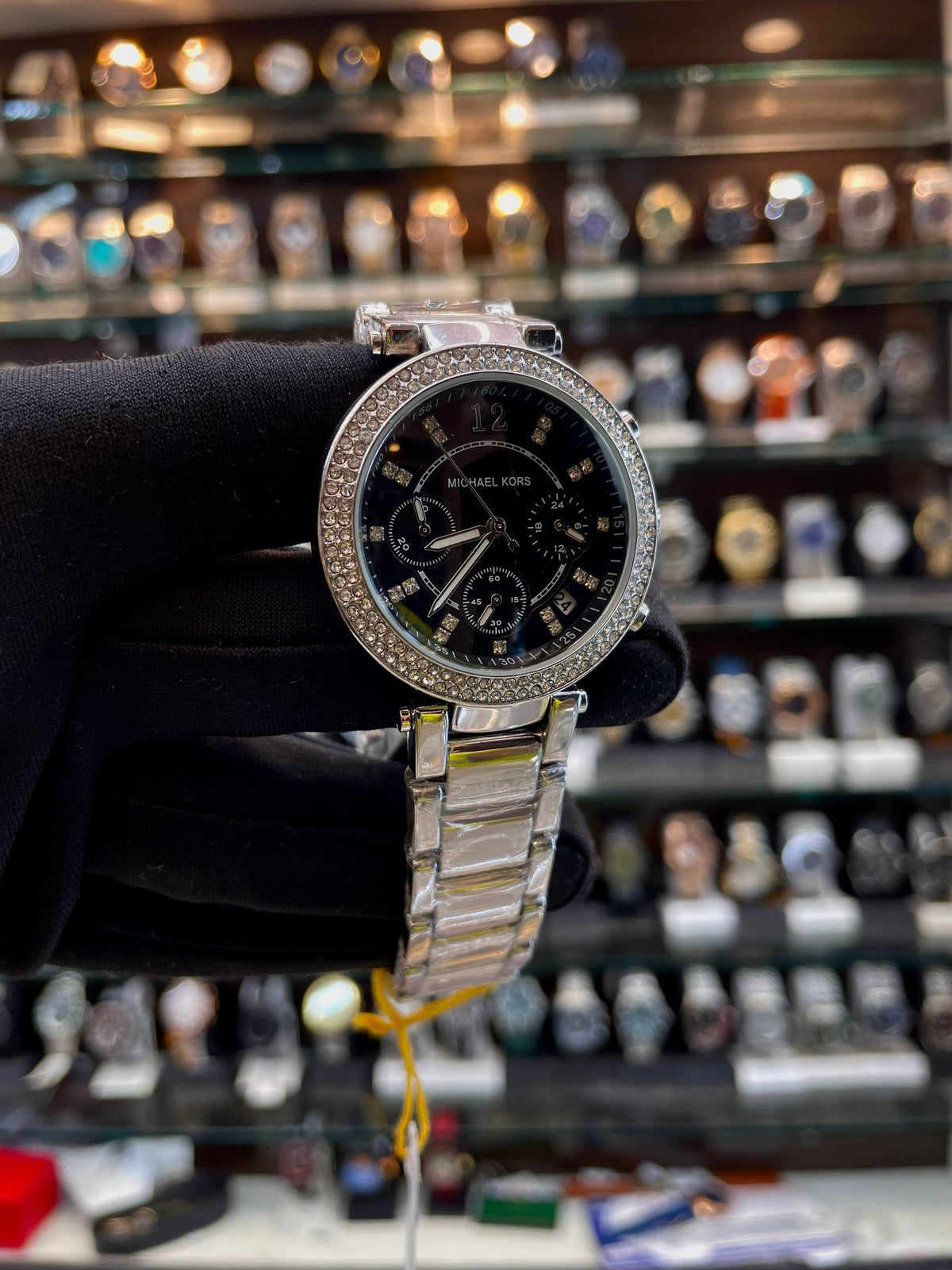 MICHAEL KORS (MK) NOW IN CHRONO WORKING ✅ FOR GIRLS 🔥 BOLD DIAL BLACK 🖤