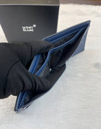MONT BLANC SARTORIAL BLUE 🔵 WALLET IN HEAVY QUALITY 💯