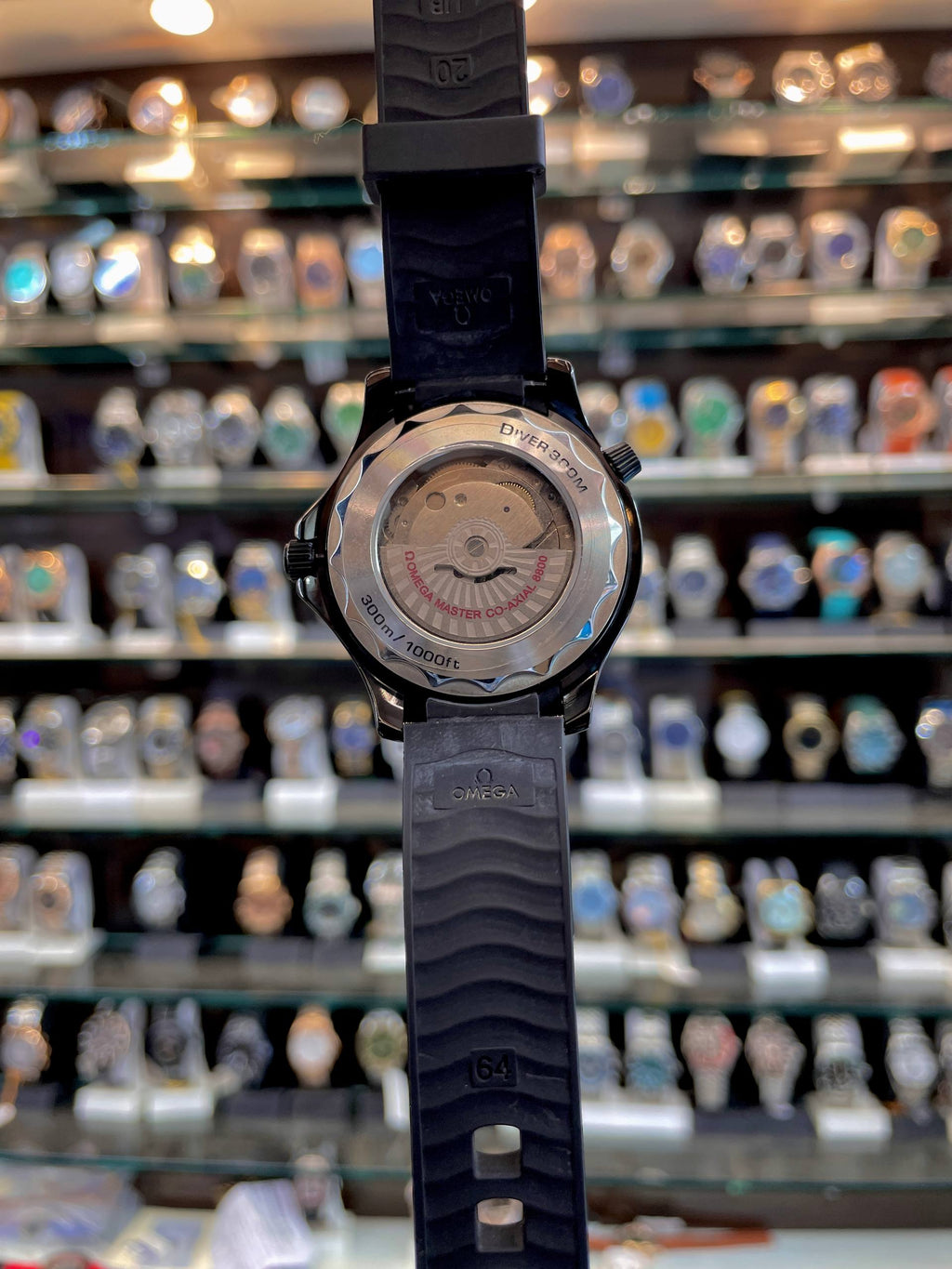 OMEGA SEAMASTER DIVER 300M, 42 MM IN MASTER PIECE 🤩 SILICON FULL BLACK 🖤