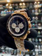 OMEGA SPEEDMASTER MOONWATCH PROFESSIONAL 18K MOONSHINE GOLD 🥇 IN MASTER PIECE