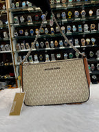 MICHAEL KORS MK JET SET TRAVEL MEDIUM CHAIN SHOULDER BAG 😄