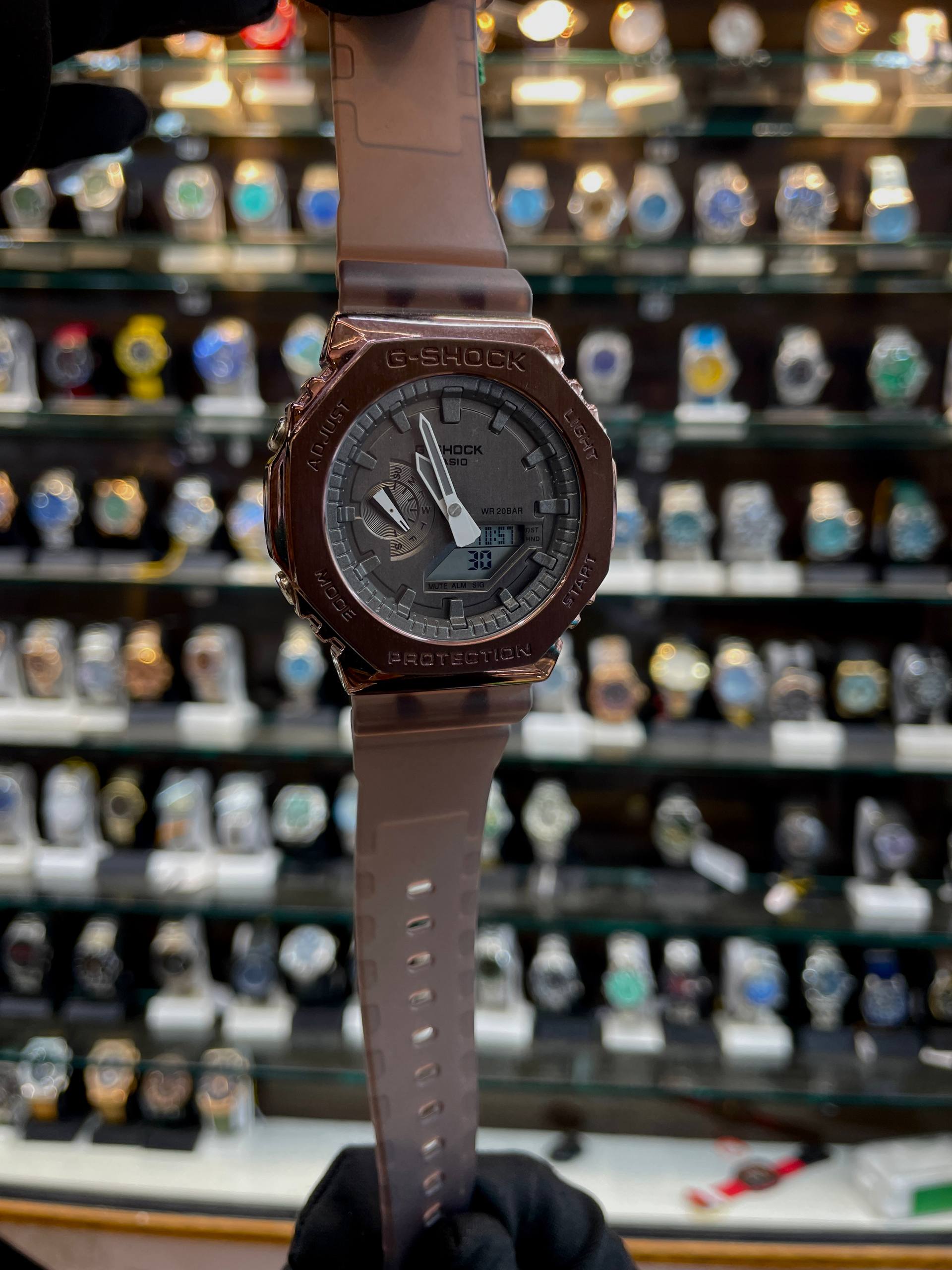 GSHOCK CASIO GM-2100 BODY 💪🏻 CHRONO SILICON BRONZE 🥉