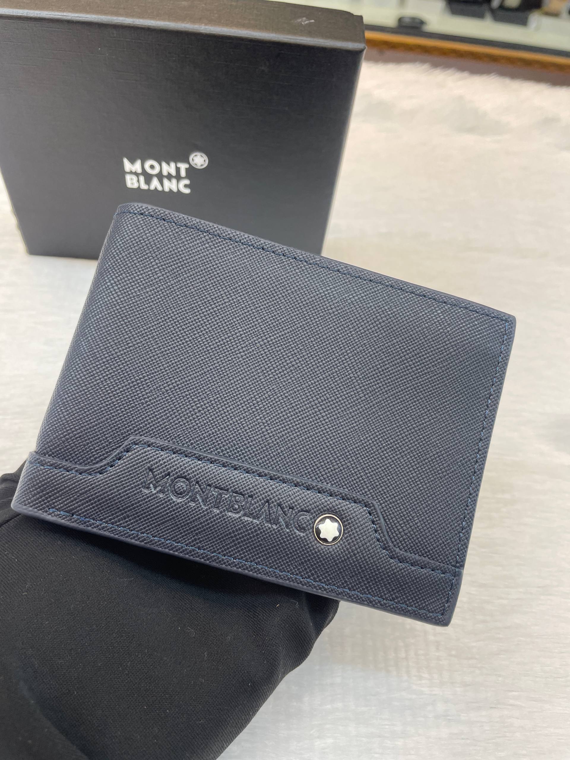 MONT BLANC SARTORIAL BLUE 🔵 WALLET IN HEAVY QUALITY 💯