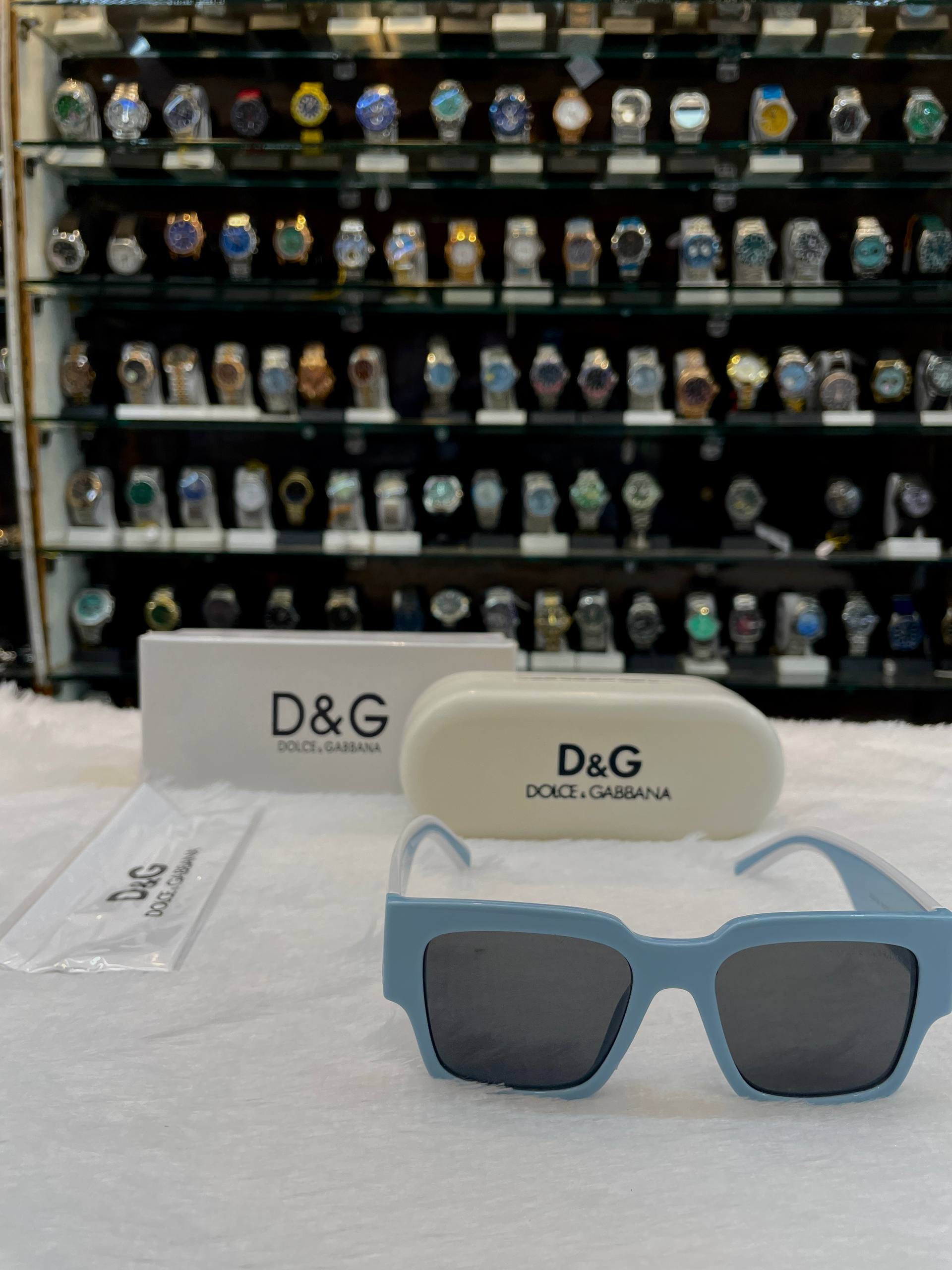 DOLCE & GABBANA D&G BLUE 💙 GLASSES 😉 IN HEAVY QUALITY 💯