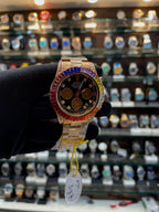 ROLEX DAYTONA RAINBOW 🌈 BODY FOR MENS ROSE GOLD 🥇