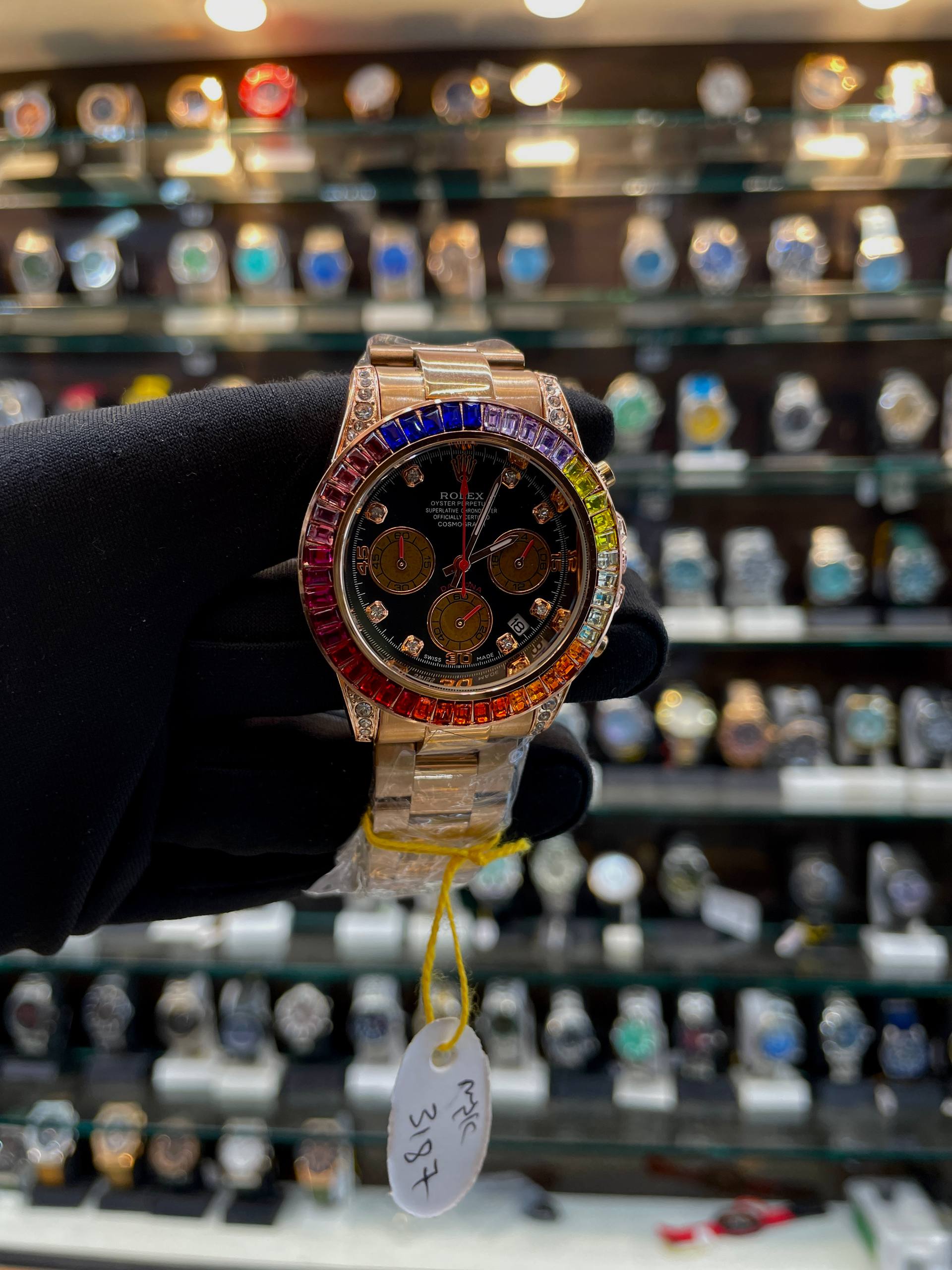 ROLEX DAYTONA RAINBOW 🌈 BODY FOR MENS ROSE GOLD 🥇