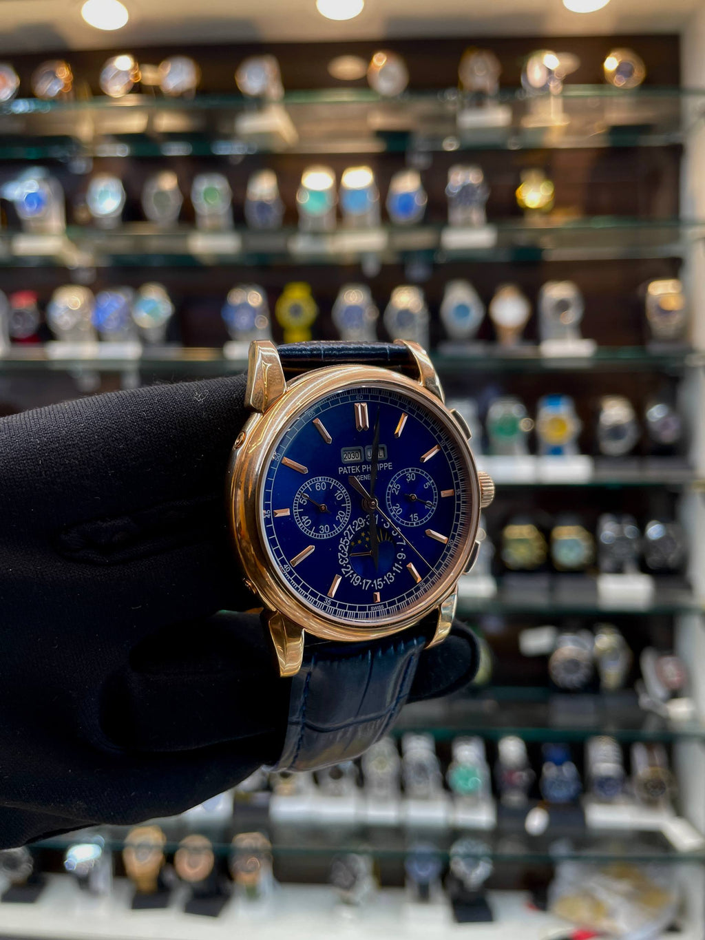 PATEK PHILIPPE GRAND COMPLICATIONS PERPETUAL CALENDAR NOW IN MASTER  BLUE