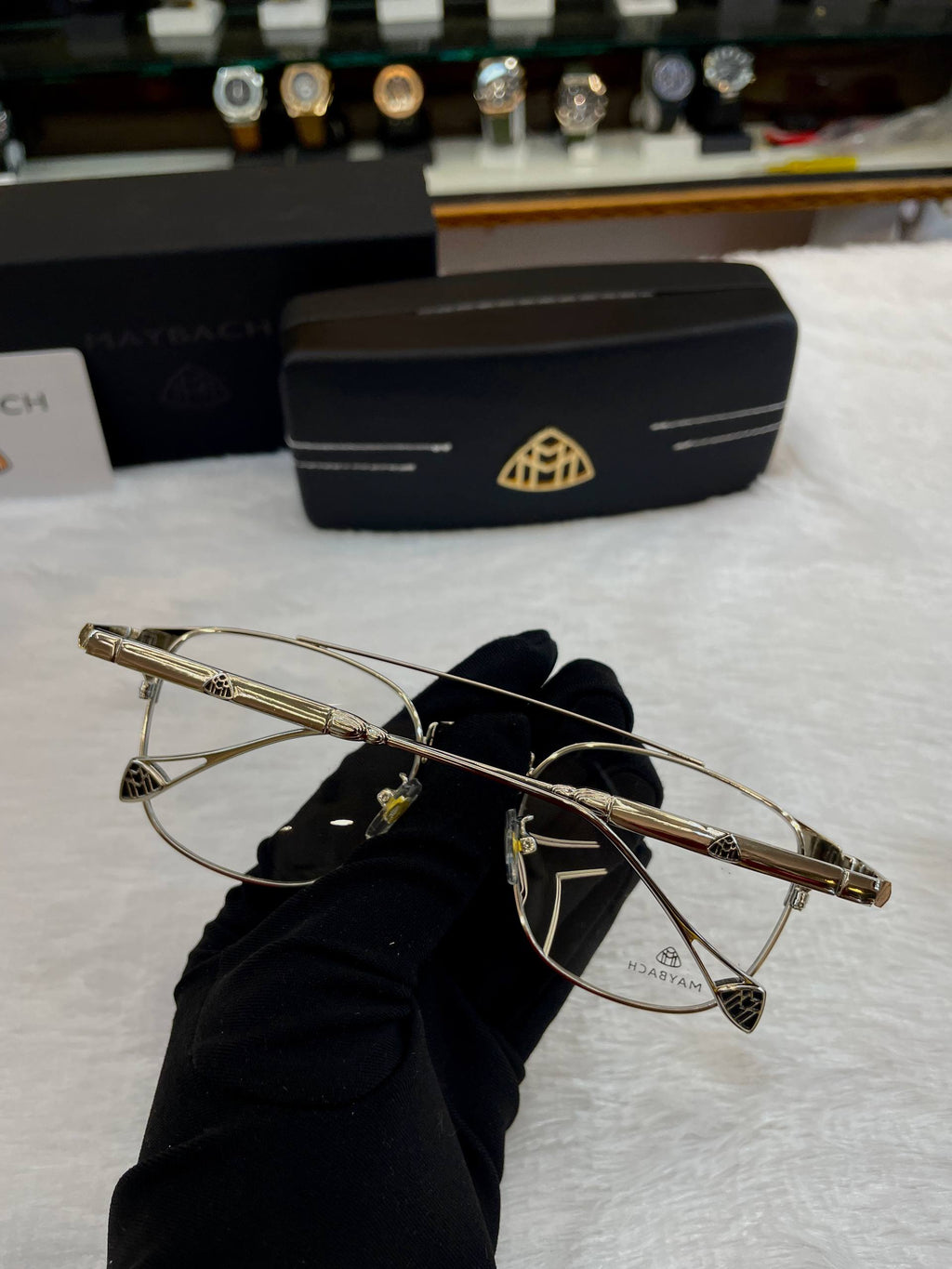 MAYBACH WORDSMITH TRANSPARENT FRAME FOR MENS