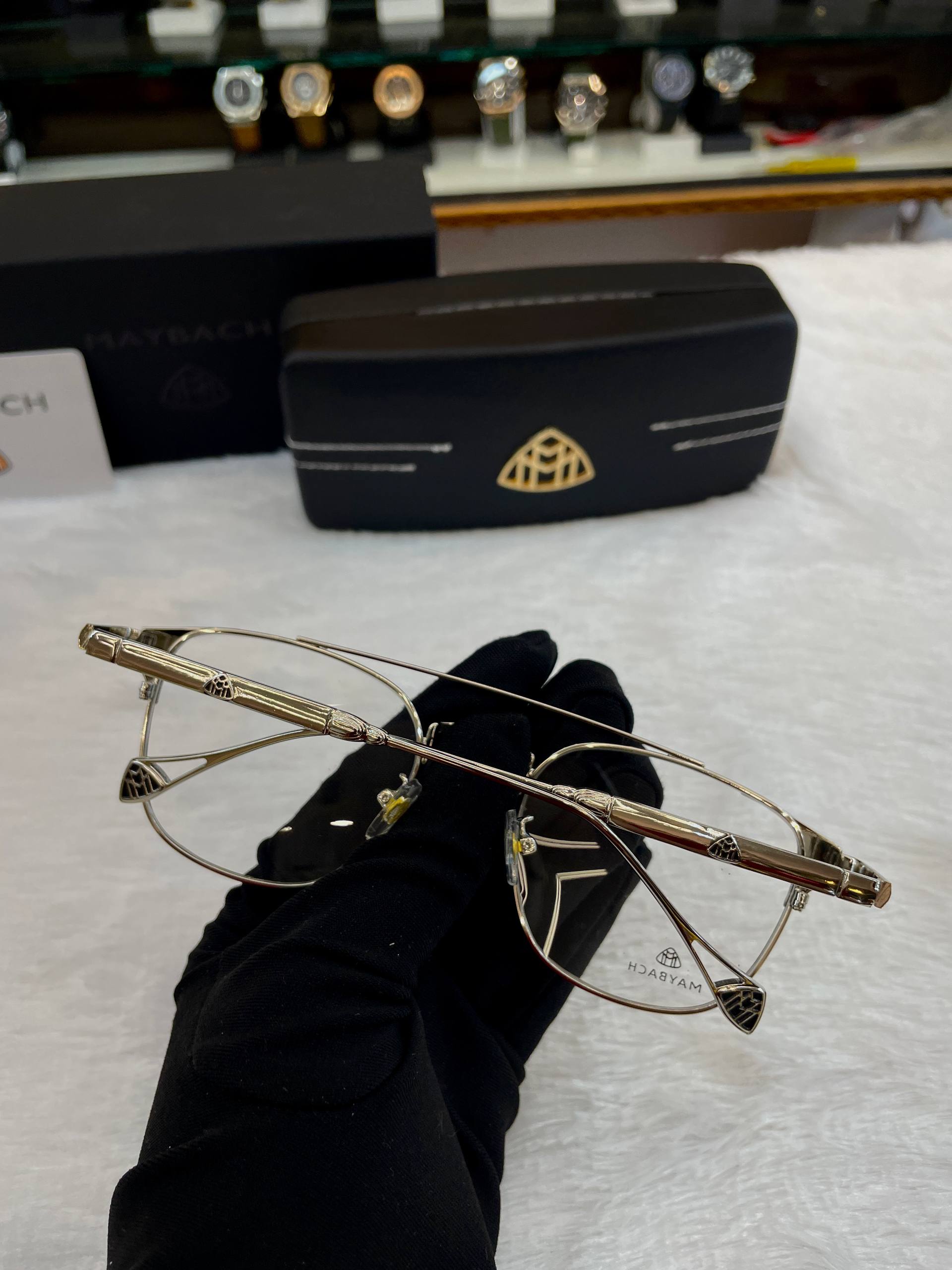 MAYBACH WORDSMITH TRANSPARENT FRAME FOR MENS