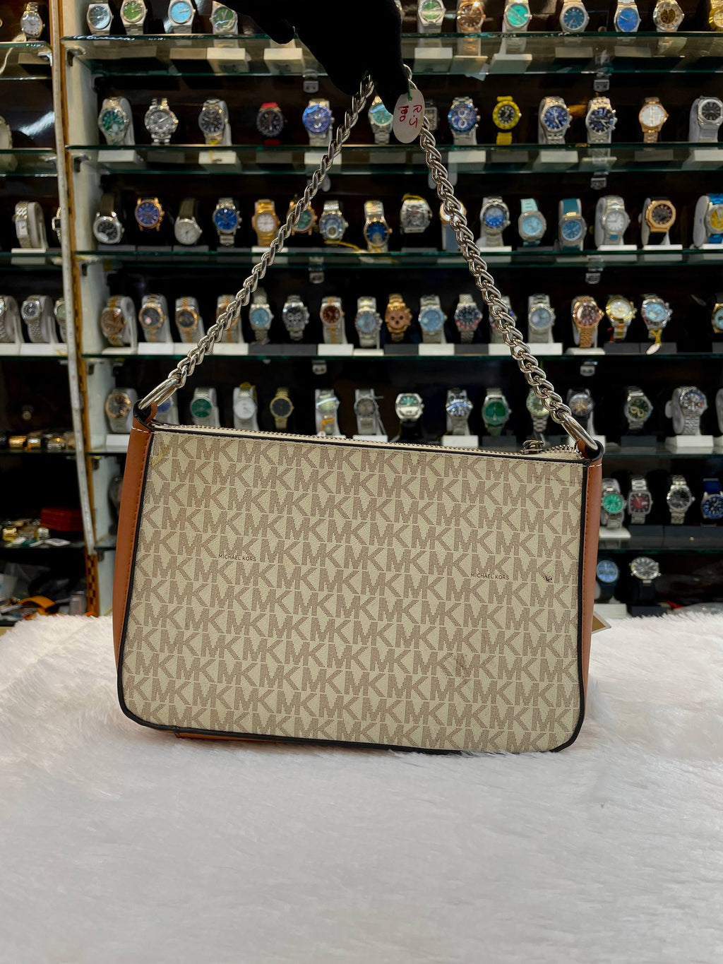 MICHAEL KORS MK JET SET TRAVEL MEDIUM CHAIN SHOULDER BAG 😄