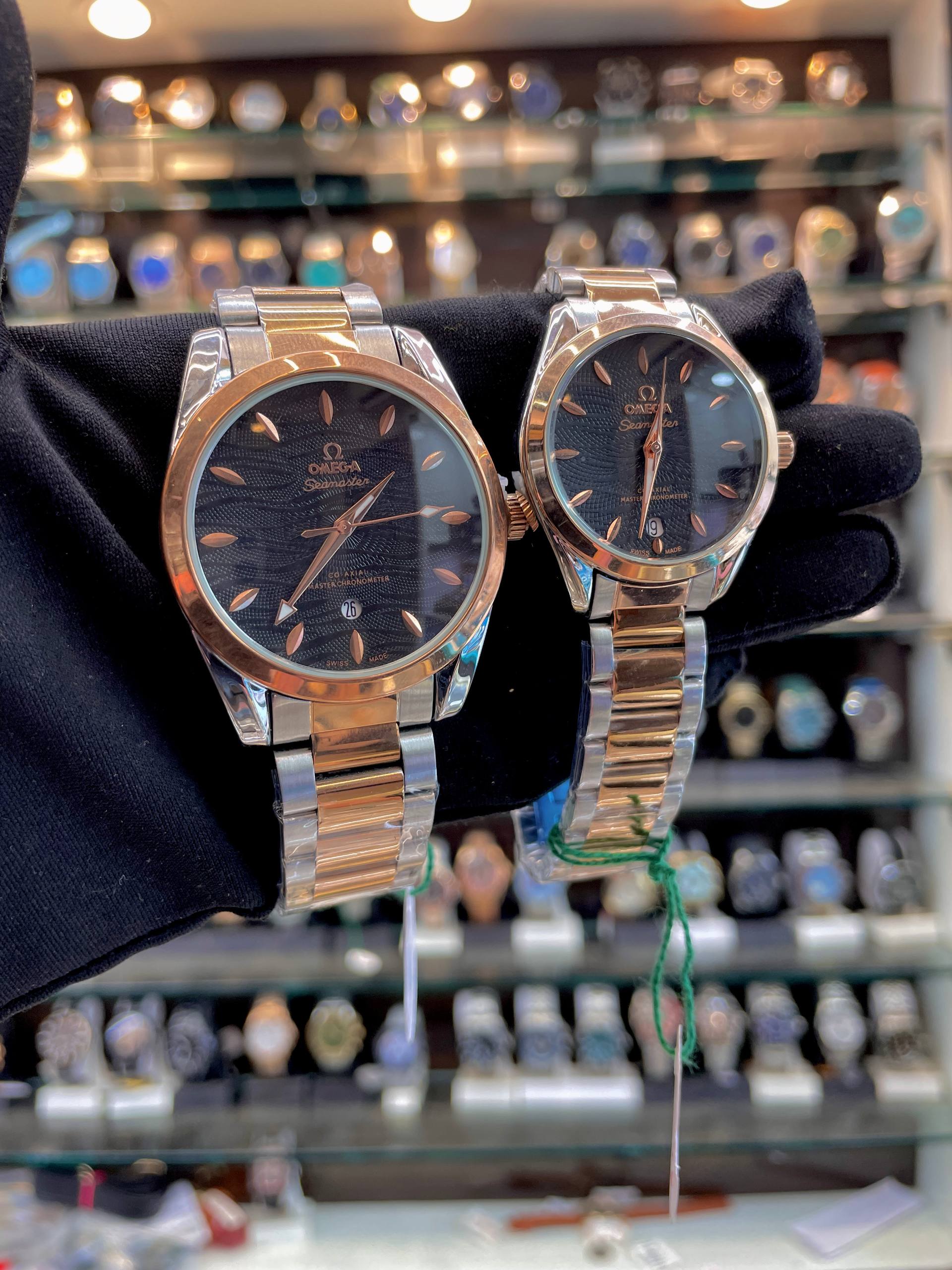 OMEGA SEAMASTER NOW IN COUPLE SET DUAL TONE