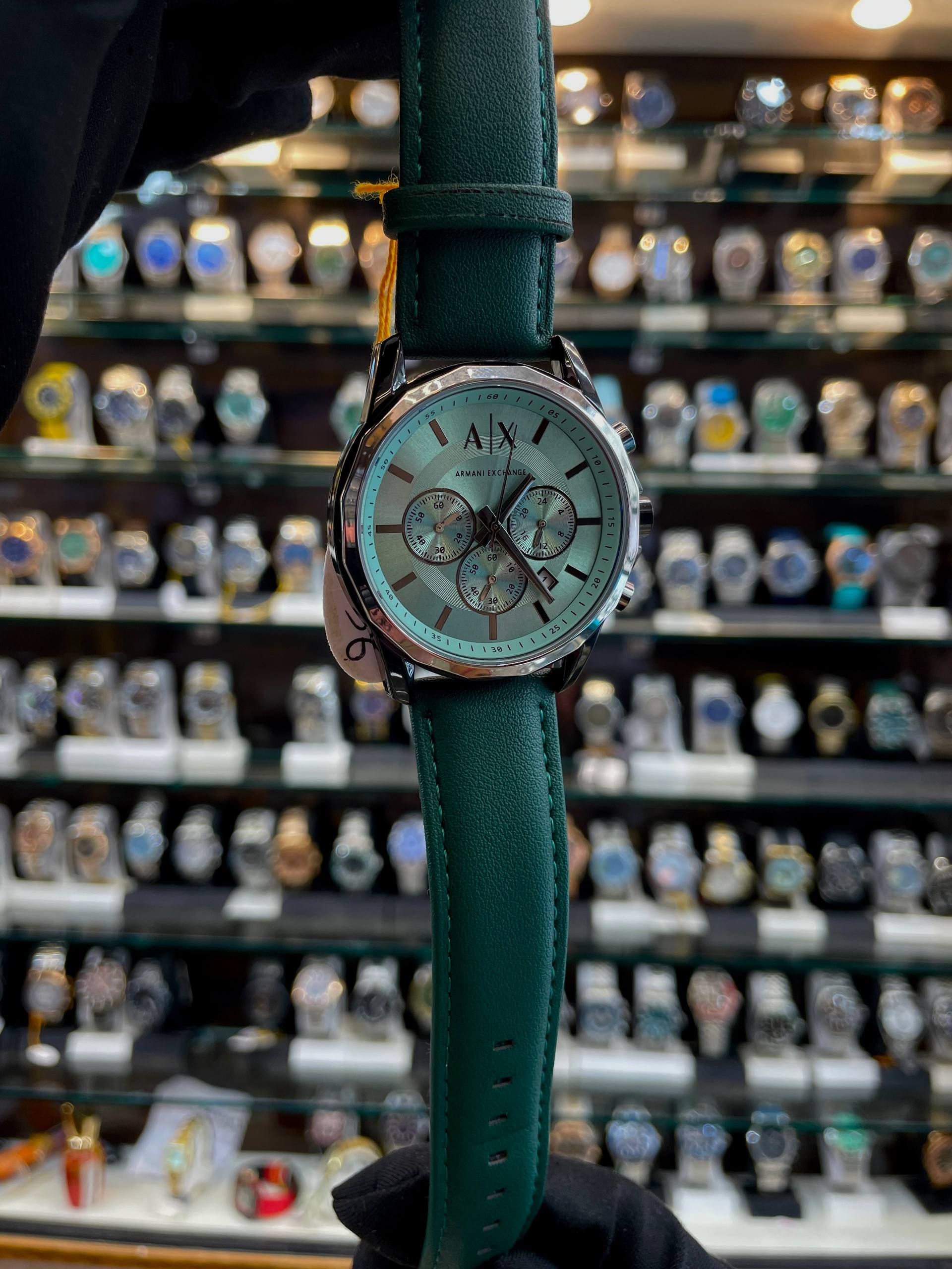 ARMANI EXCHANGE AX CHRONOGRAPH FOR MENS GREEN 💚