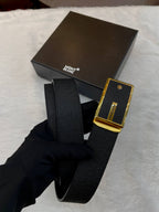 MONT BLANC TEXTURE STRAP GOLD METAL BUCKLE IN MASTER PIECE 🤩
