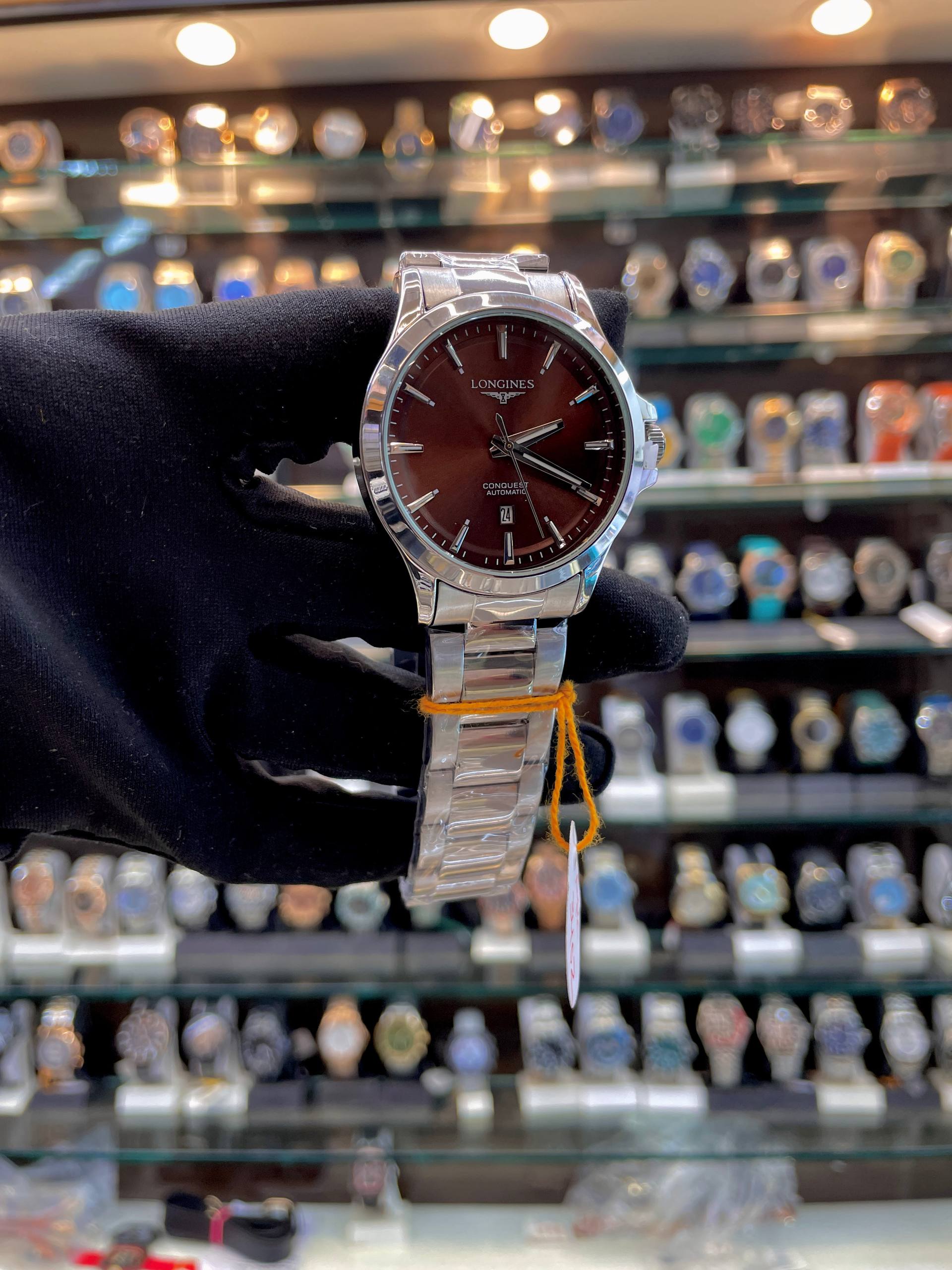 LONGINES CONQUEST UNDER BUDGET FOR MENS BROWN 🤎