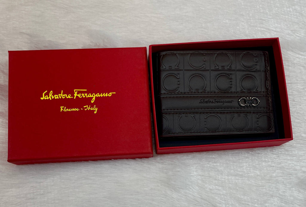 FERRAGAMO PREMIUM WALLET FOR MENS BROWN 🤎