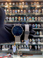 DANIEL WELLINGTON (DW) NOW IN COUPLE CHAIN SILVER 🥈 BLUE 💙 DIAL 💝