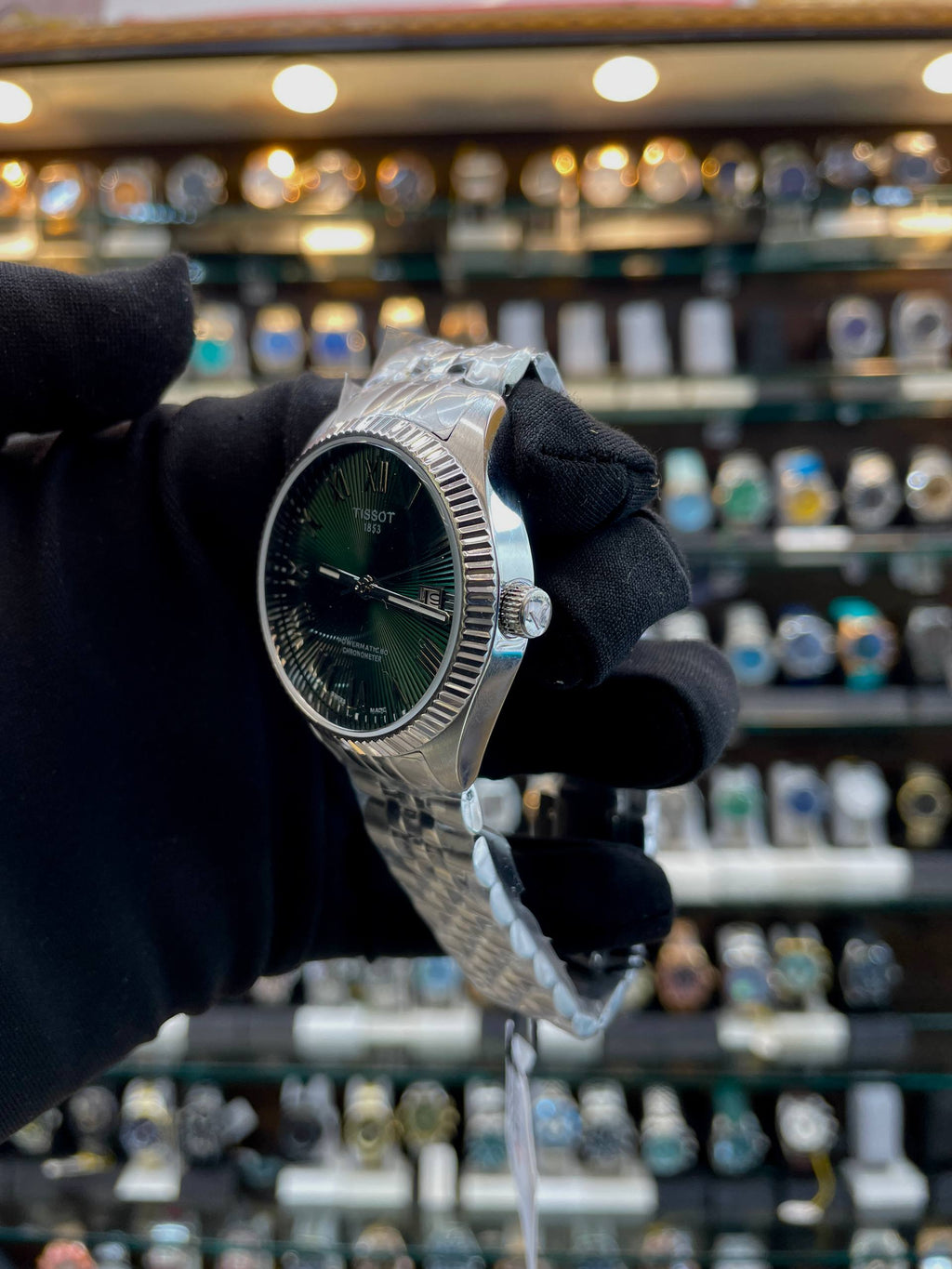 TISSOT BALLADE POWERMATIC 80 COSC WATCH IN MASTER PIECE 🤩 GREEN 💚