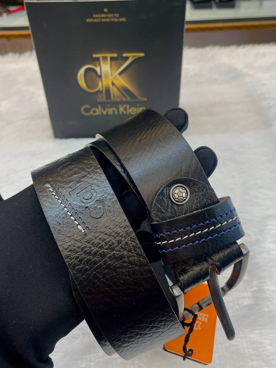 MONT BLANC BELT FOR MENS MASTER PIECE BLACK 🖤