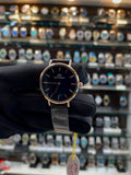 DANIEL WELLINGTON DW SLIM CHAIN FOR GIRLS IN BLACK 🖤