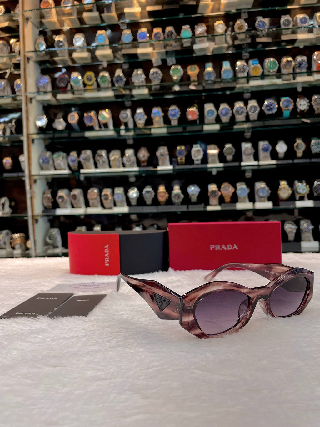 PRADA SUNGLASSES 🕶️ MARBLING-PATTERNED FRAME FOR GIRLS