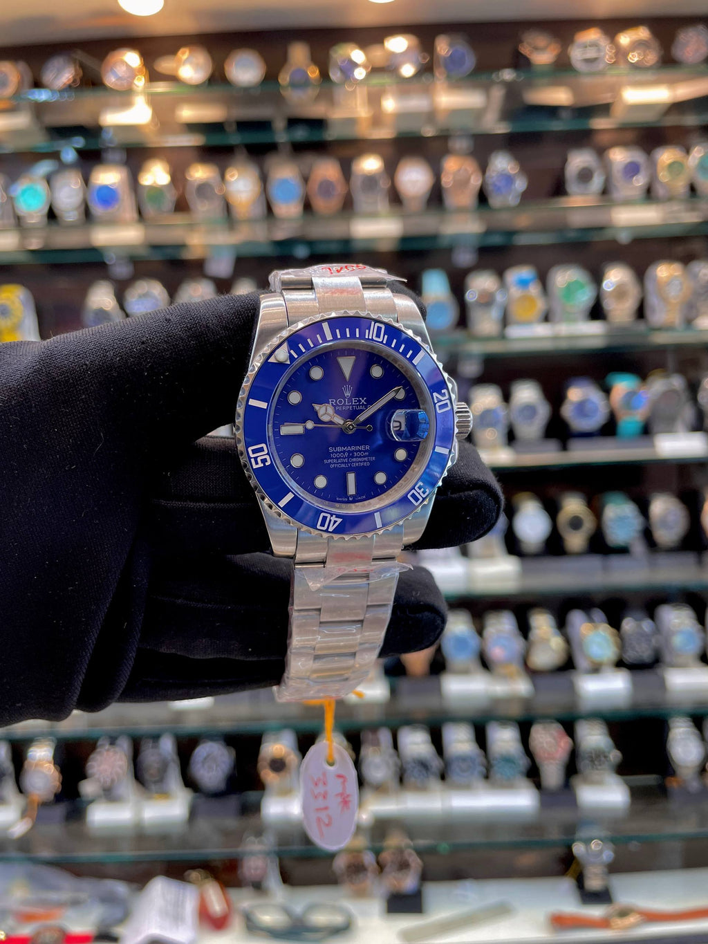 ROLEX SUBMARINER ( SMURF ) MASTER PIECE FOR MENS BLUE 💙