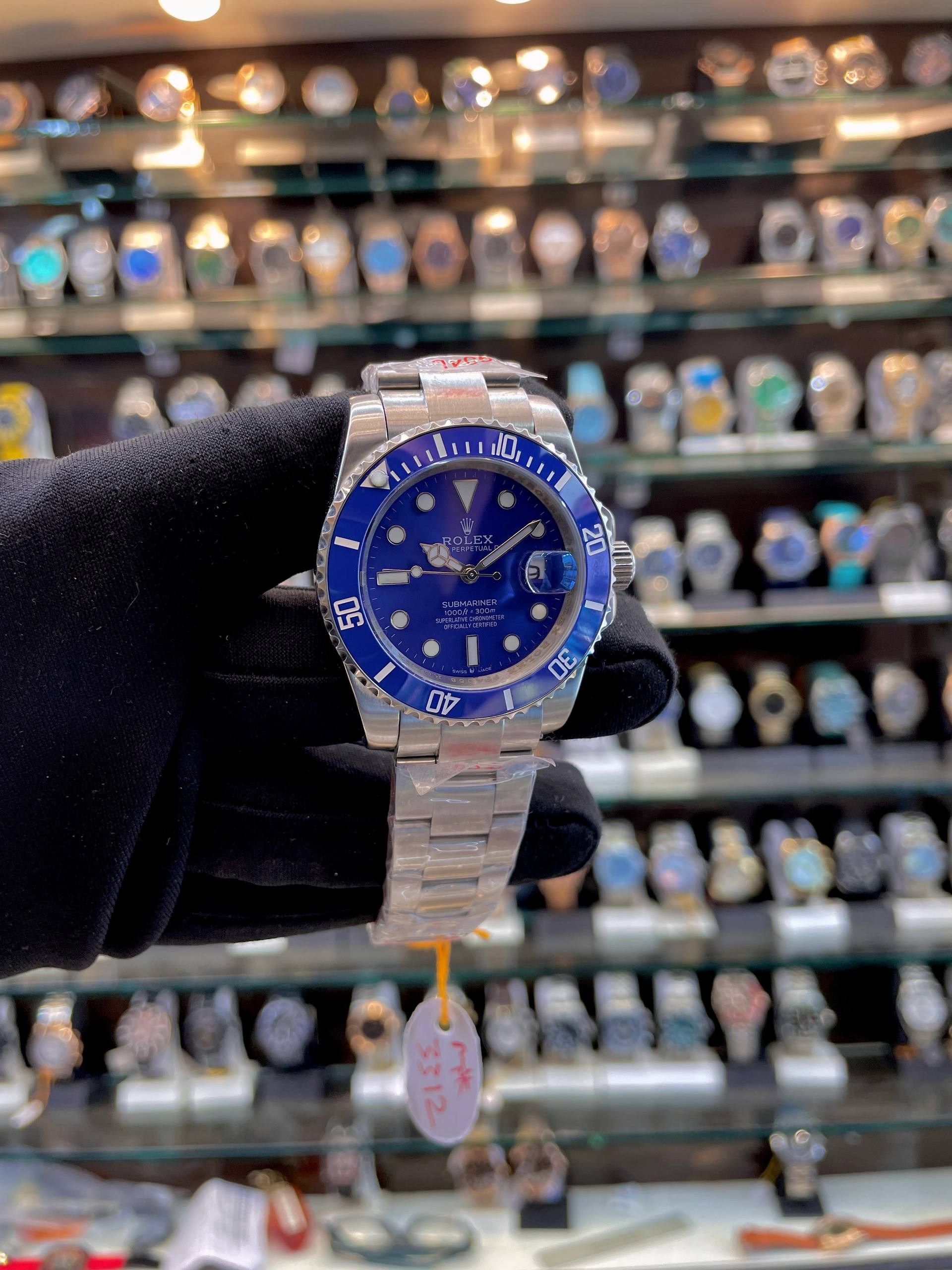 ROLEX SUBMARINER ( SMURF ) MASTER PIECE FOR MENS BLUE 💙