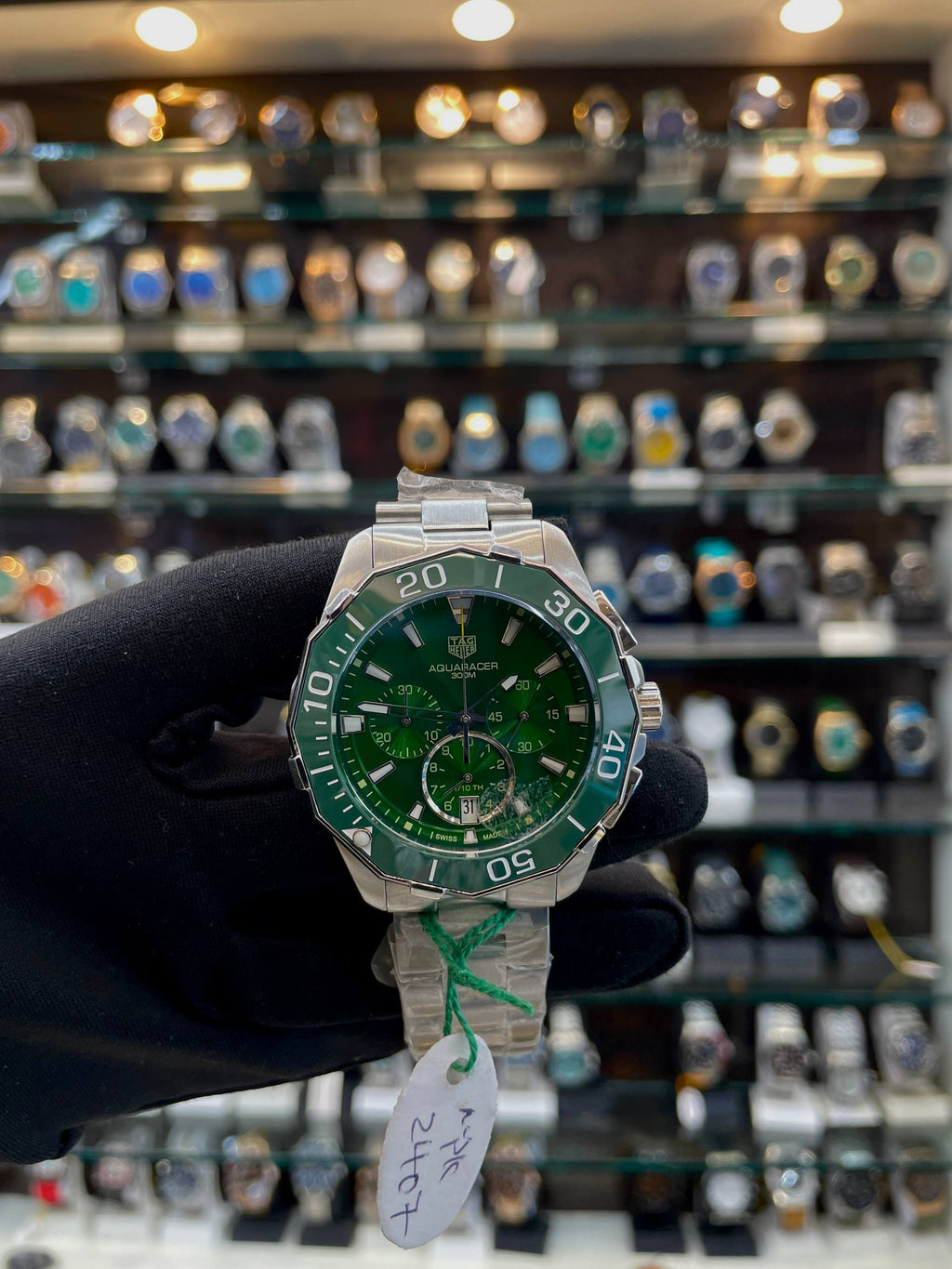 TAG HEUER AQUARACER 300M NOW IN MASTER PIECE 🤩 GREEN 🍏