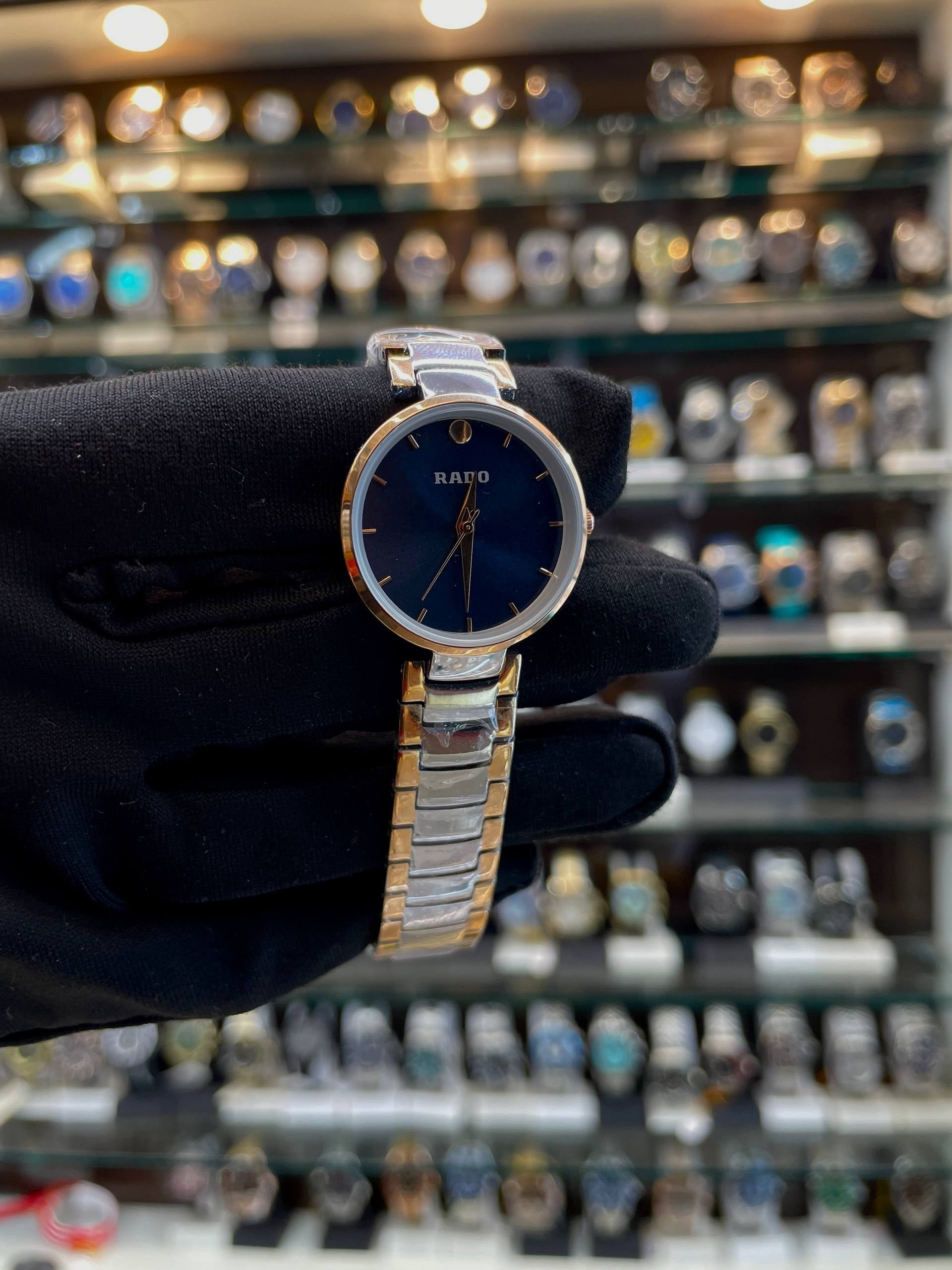RADO COUPOLE WRIST WATCH FOR GIRLS IN PVD BRACELET
