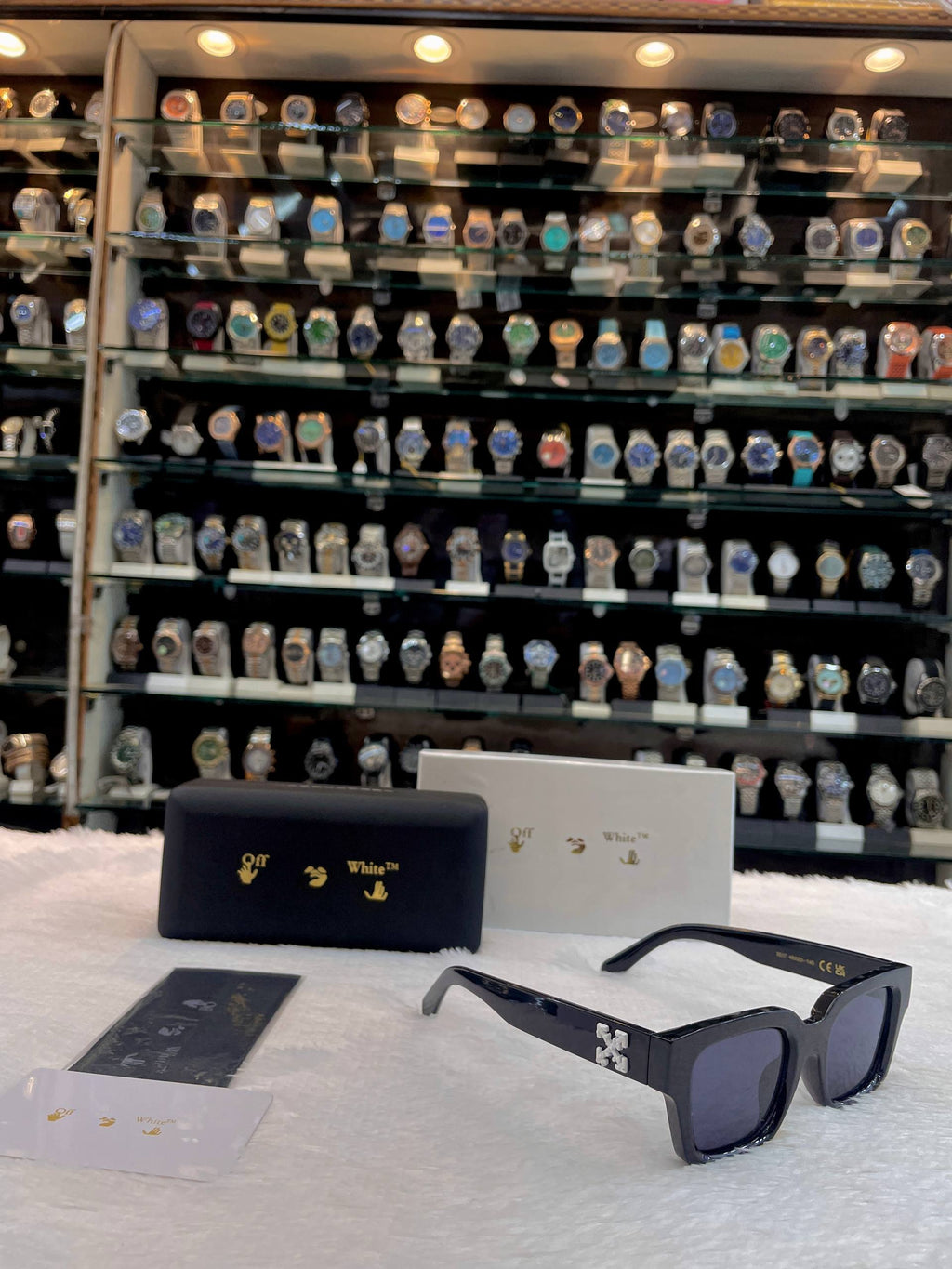 OFF-WHITE VIRGIL RECTANGLE-FRAME SUNGLASSES FOR MENS
