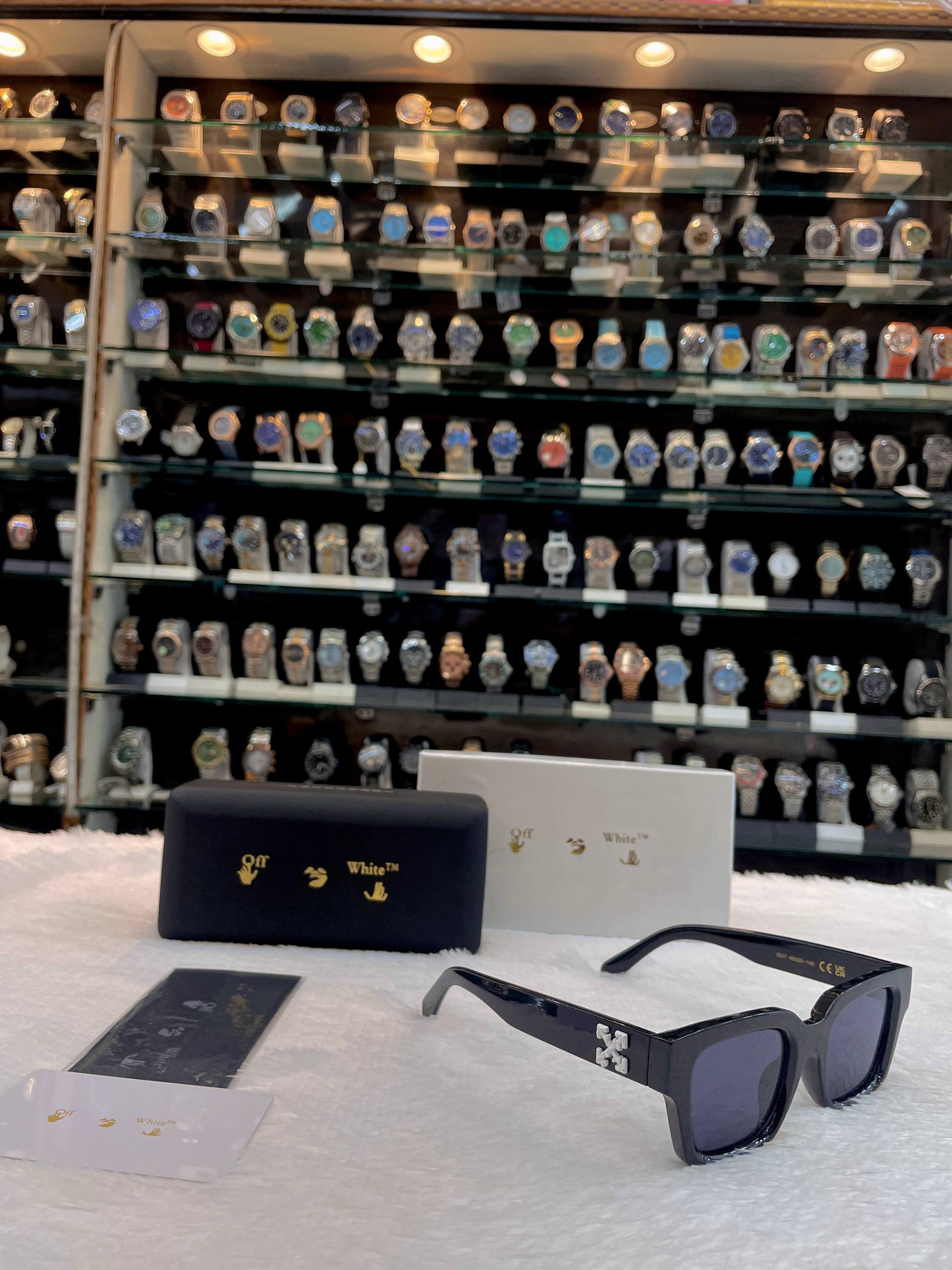 OFF-WHITE VIRGIL RECTANGLE-FRAME SUNGLASSES FOR MENS