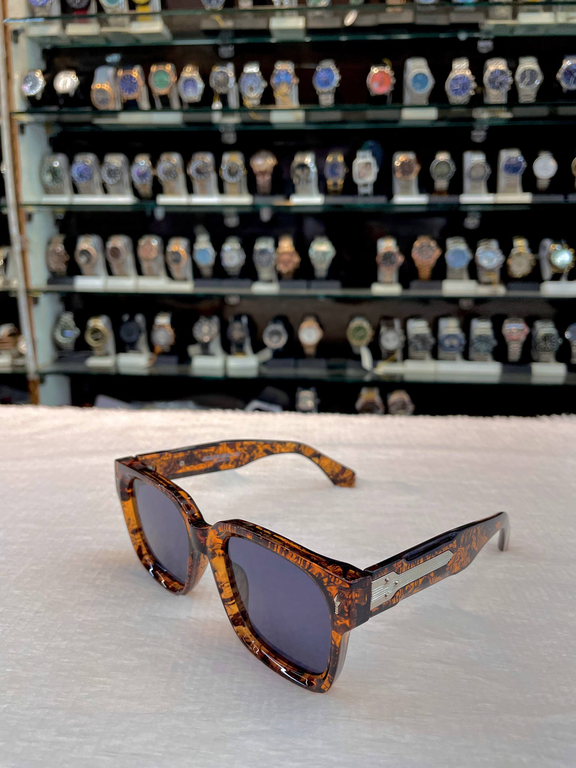 JJMM HAVANA-TONED FRAME GLASSES 🕶️ FOR MENS