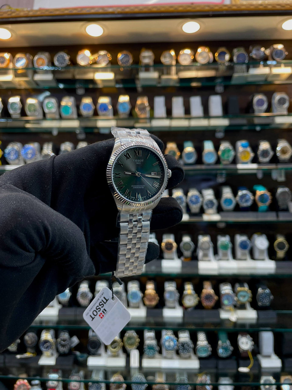 TISSOT BALLADE POWERMATIC 80 COSC WATCH IN MASTER PIECE 🤩 GREEN 💚