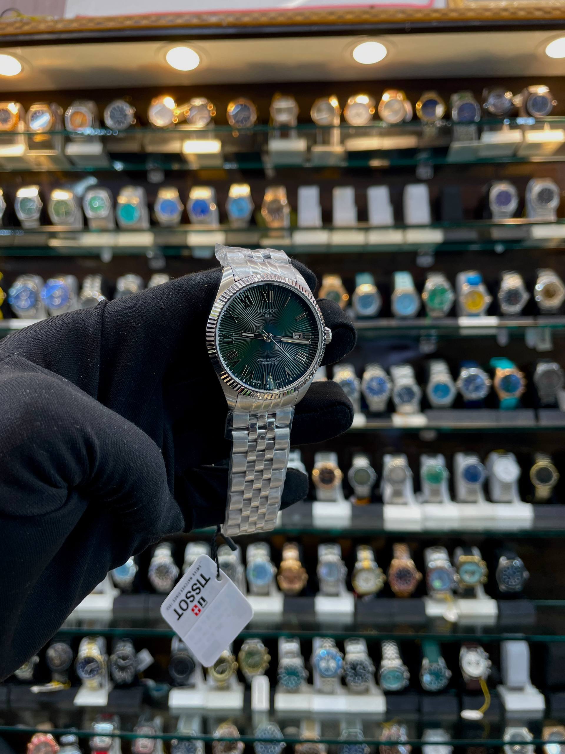 TISSOT BALLADE POWERMATIC 80 COSC WATCH IN MASTER PIECE 🤩 GREEN 💚