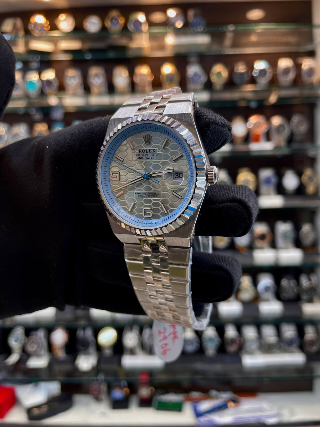 ROLEX LAND DWELLER IN AUTOMATIC JAPAN MOVT FOR MENS BLUE 🩵