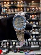 ROLEX LAND DWELLER IN AUTOMATIC JAPAN MOVT FOR MENS BLUE 🩵