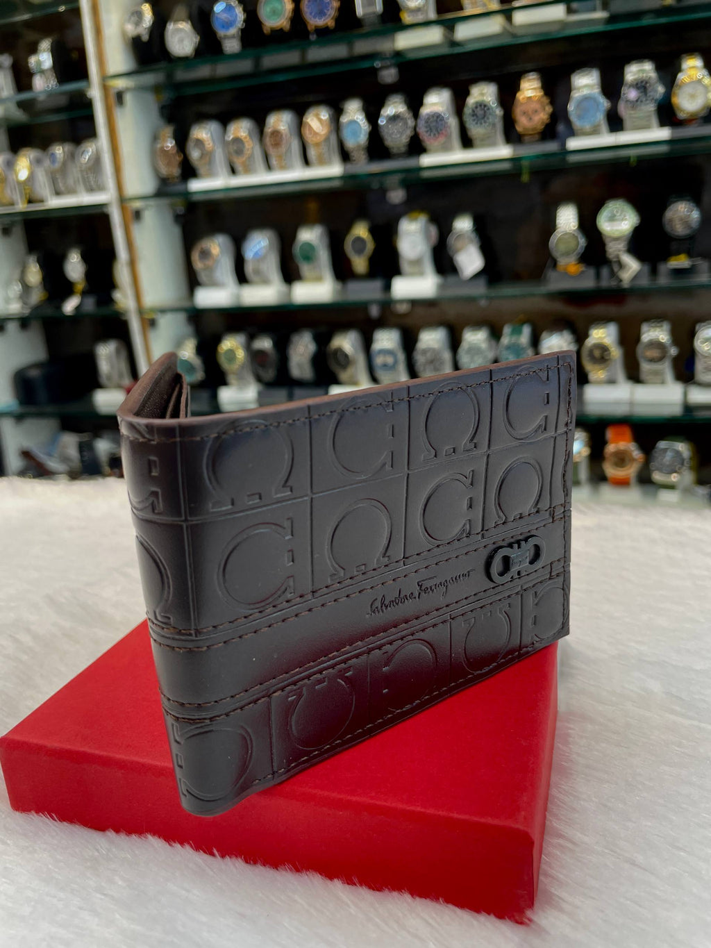 FERRAGAMO PREMIUM WALLET FOR MENS BROWN 🤎