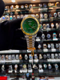 ROLEX DAY-DATE IN DUAL TONE FOR MENS GREEN 💚 DIAL