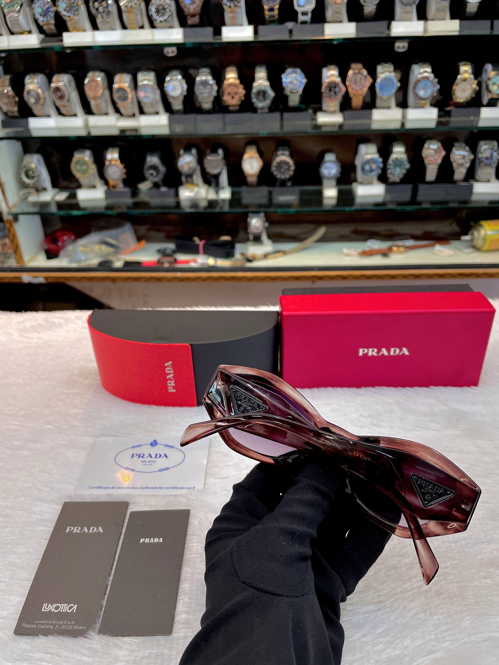 PRADA SUNGLASSES 🕶️ MARBLING-PATTERNED FRAME FOR GIRLS