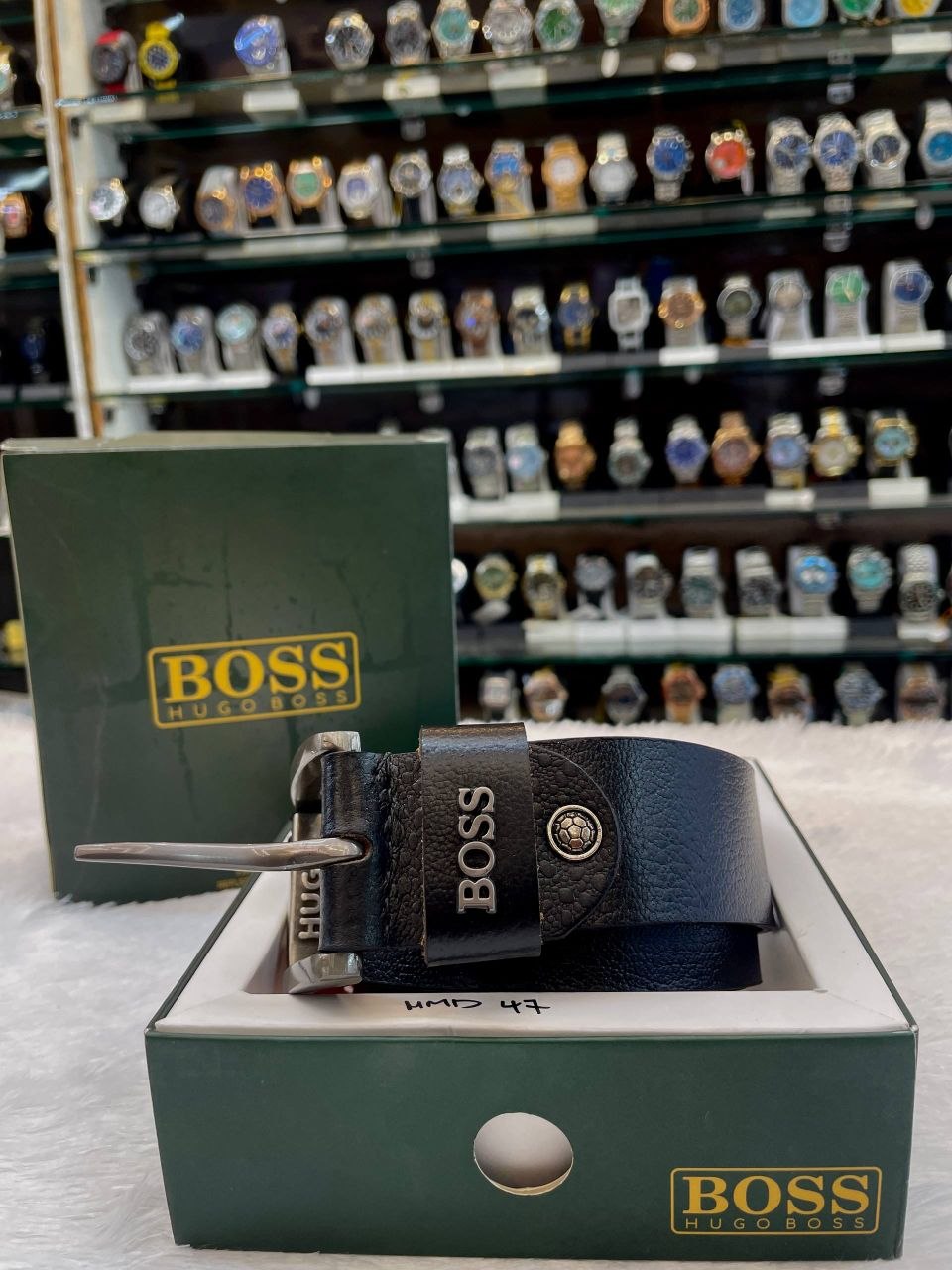 HUGO BOSS PREMIUM LEATHER BELT MASTER PIECE ♣️