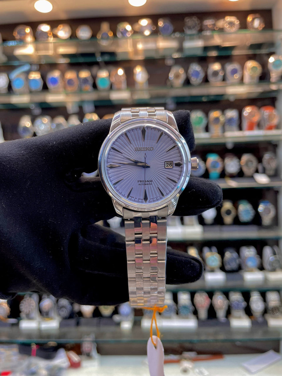 SEIKO PRESAGE AUTOMATIC ⚙️4R35A NOW IN MASTER PIECE 🤩 ICE BLUE