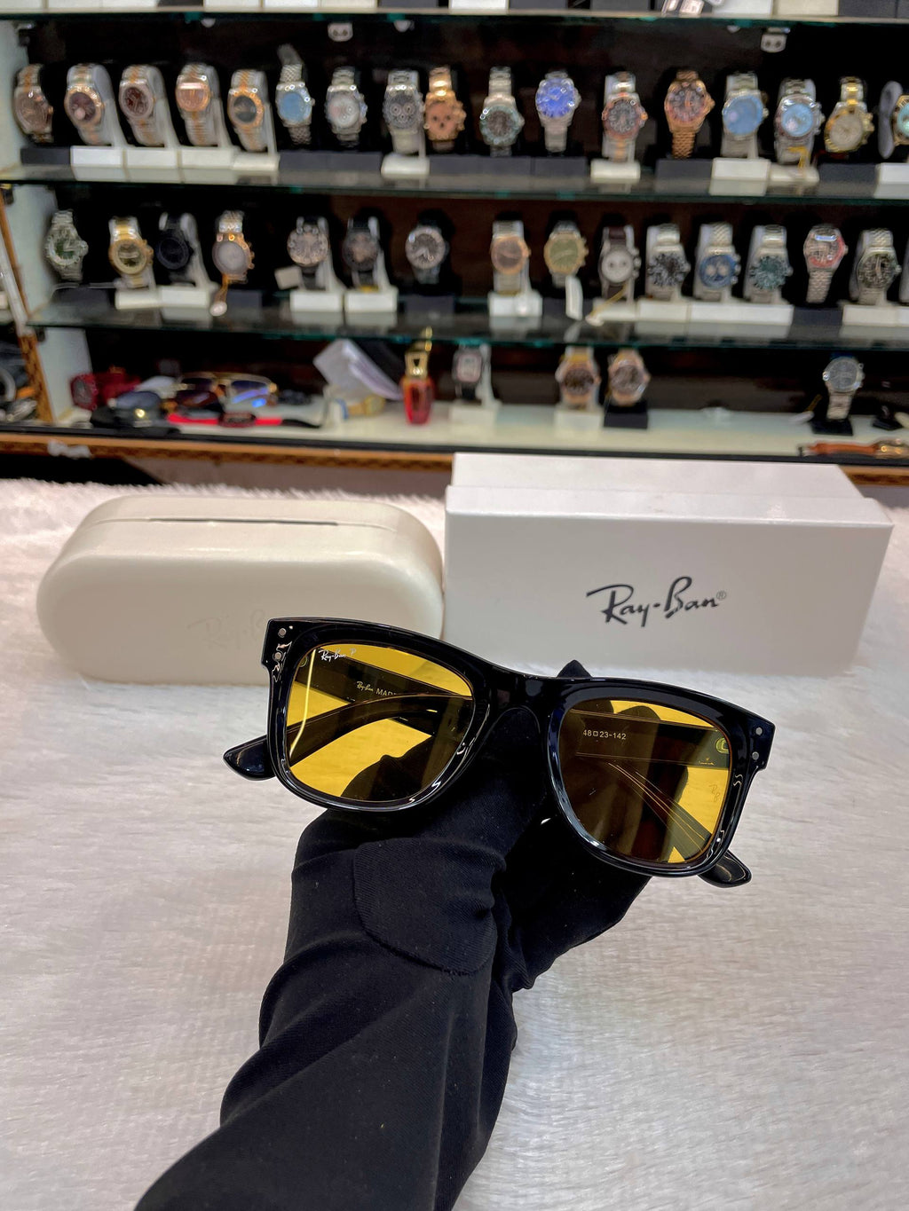RAYBAN WAYFARER NEW SHAPE FOR MENS YELLOW 💛