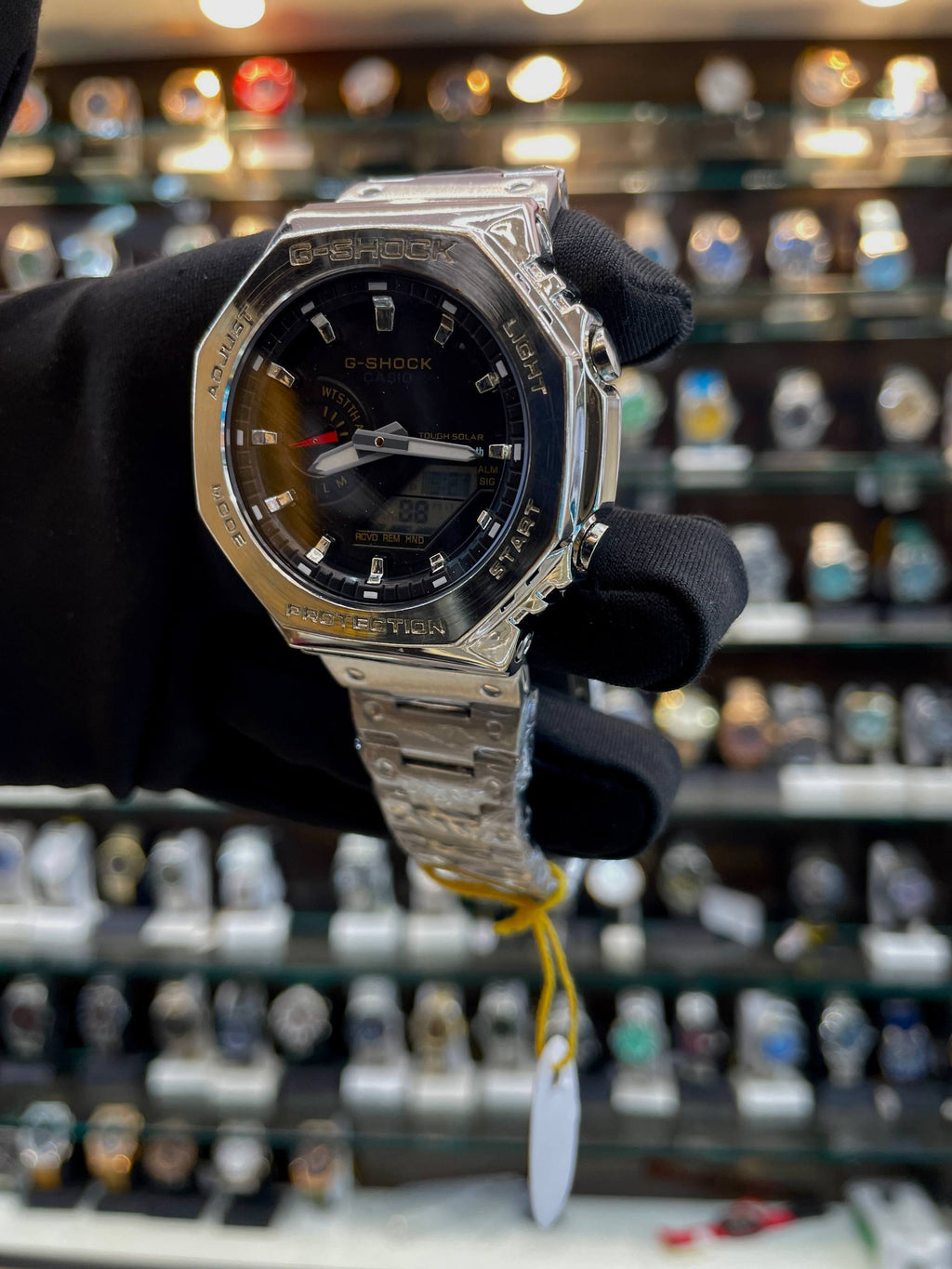 GSHOCK CASIO WR20-BAR RESTOCK IN CHAIN BLACK 🖤 DIAL