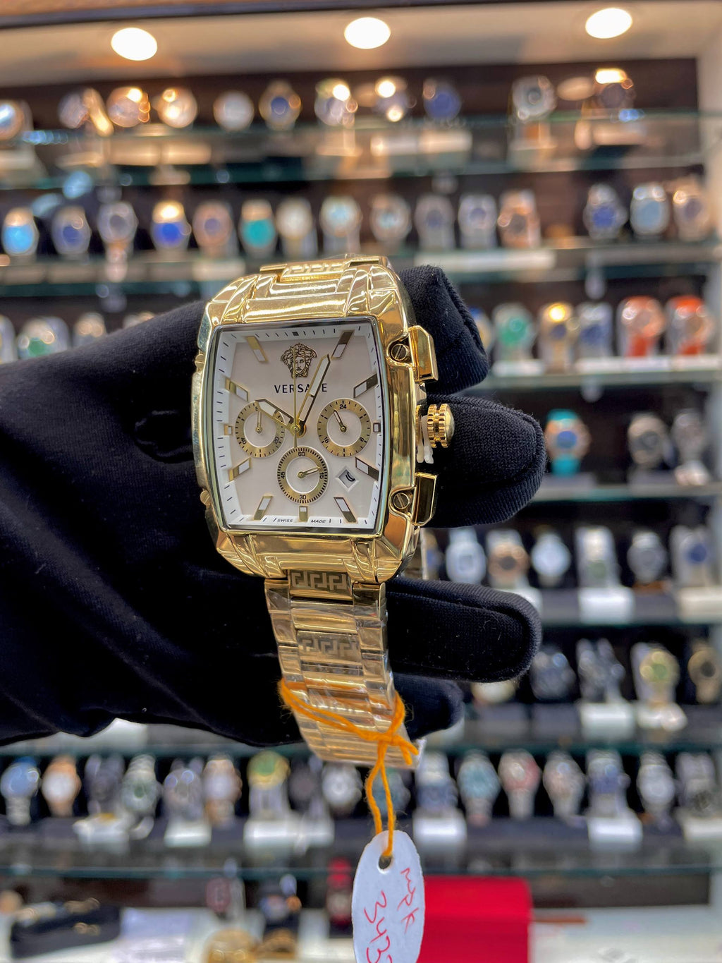 VERSACE CHRONOGRAPH FOR MENS IN GOLD 🥇
