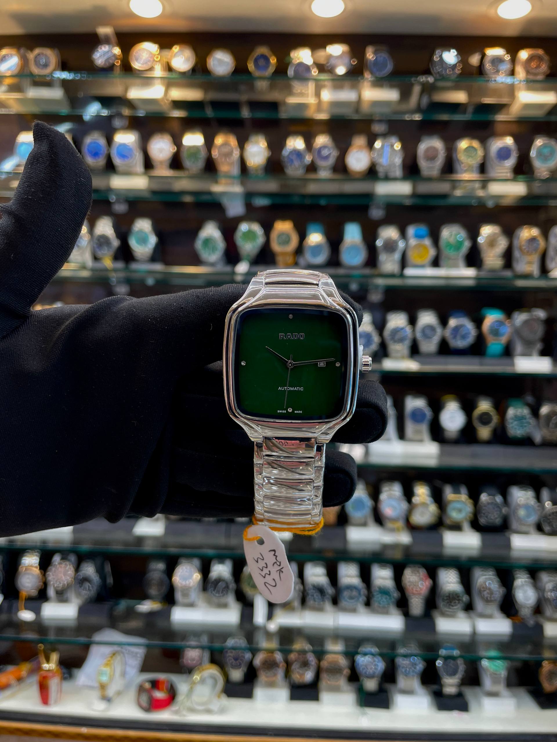 RADO TRUE SQUARE ⬜ UNDER BUDGET FOR MENS GREEN 💚