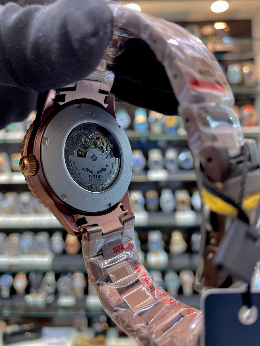 RADO CAPTAIN COOK HIGH-TECH CERAMIC SKELETON BROWN 🤎 IN CHAIN ⛓️