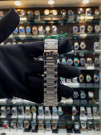 RADO 100M CHRONOGRAPH NOW IN MASTER PIECE 🤩 BLACK 🖤 BLACK 🖤 DIAL 🤩 CHRONOGRAPH WORKING ✅ DATE INDICATOR ☑️SILVER 🥈 STAINLESS BODY & CHAIN ⛓️ ✨ QUARTZ