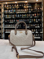 COACH MINI ROWAN CROSSBODY BAG IN BLOCKED SIGNATURE LEATHER