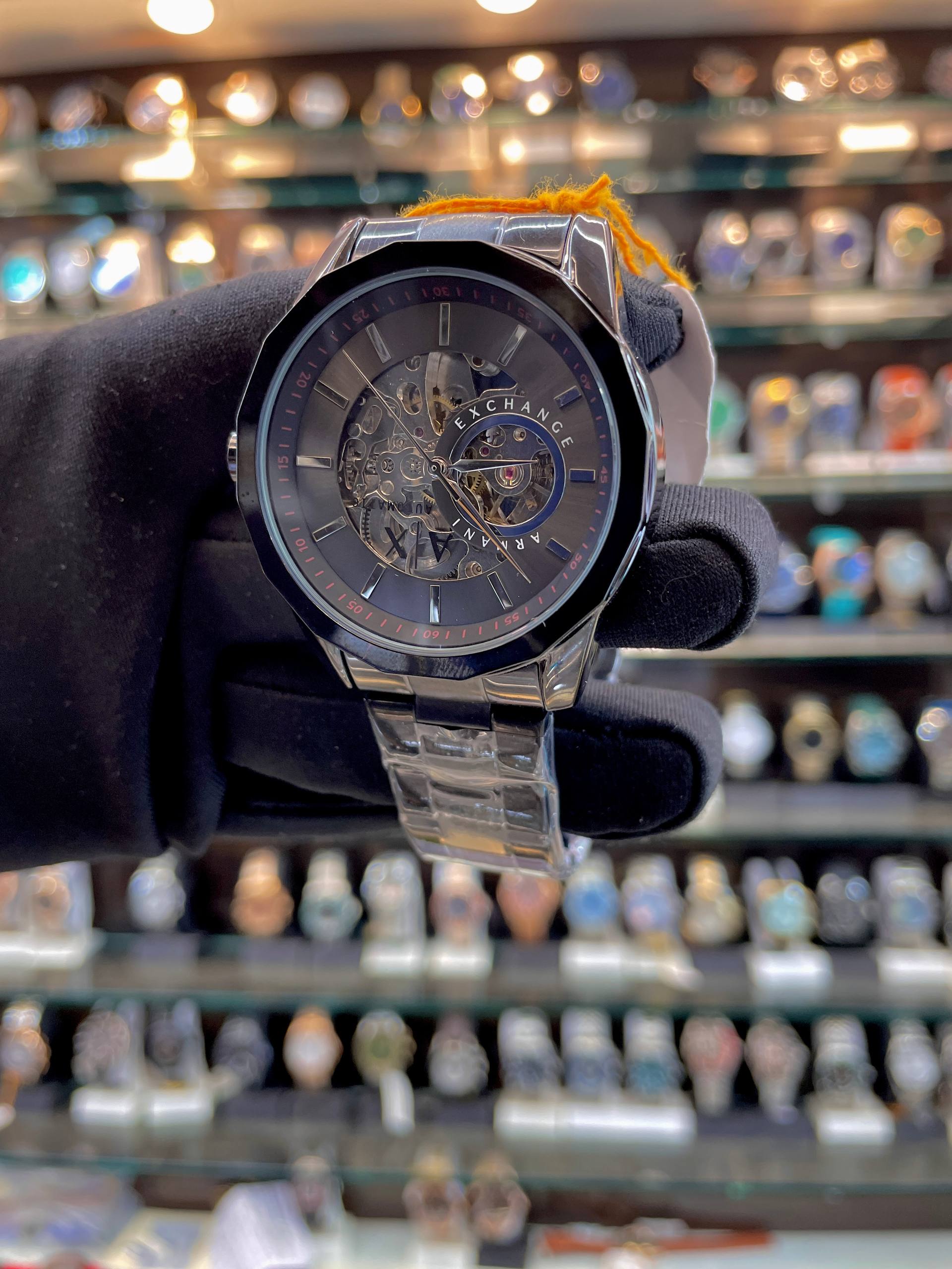 ARMANI EXCHANGE AUTOMATIC NOW IN FULL BLACK 🖤