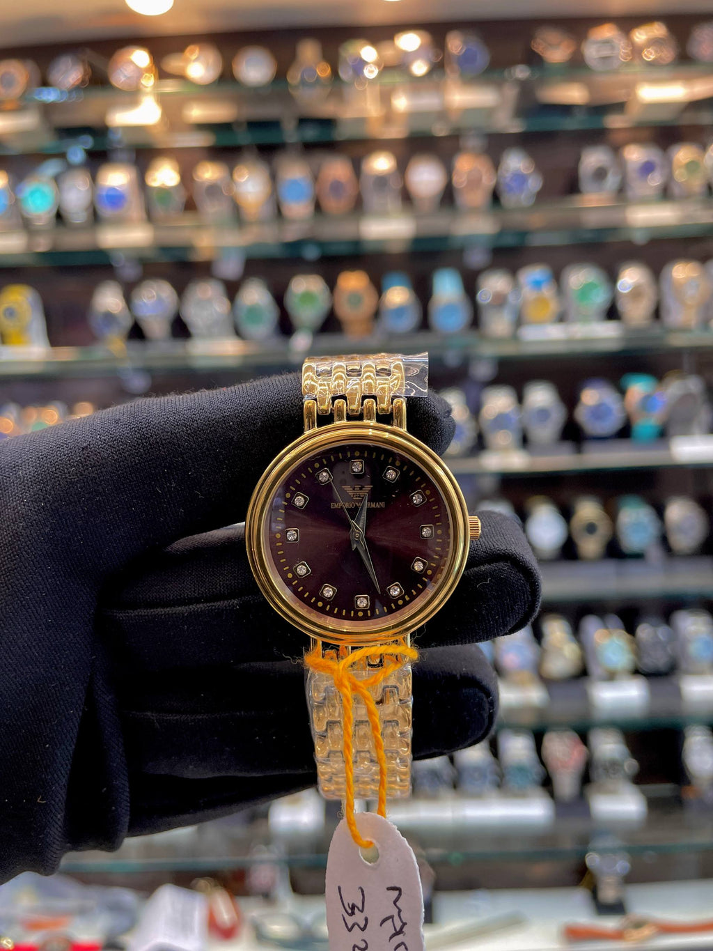 EMPORIO ARMANI MINI DIAL FOR GIRLS 🤩 BROWN 🤎