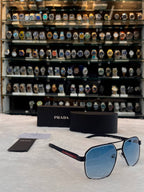 PRADA LINEA ROSSA BLUE FRAME FOR MENS